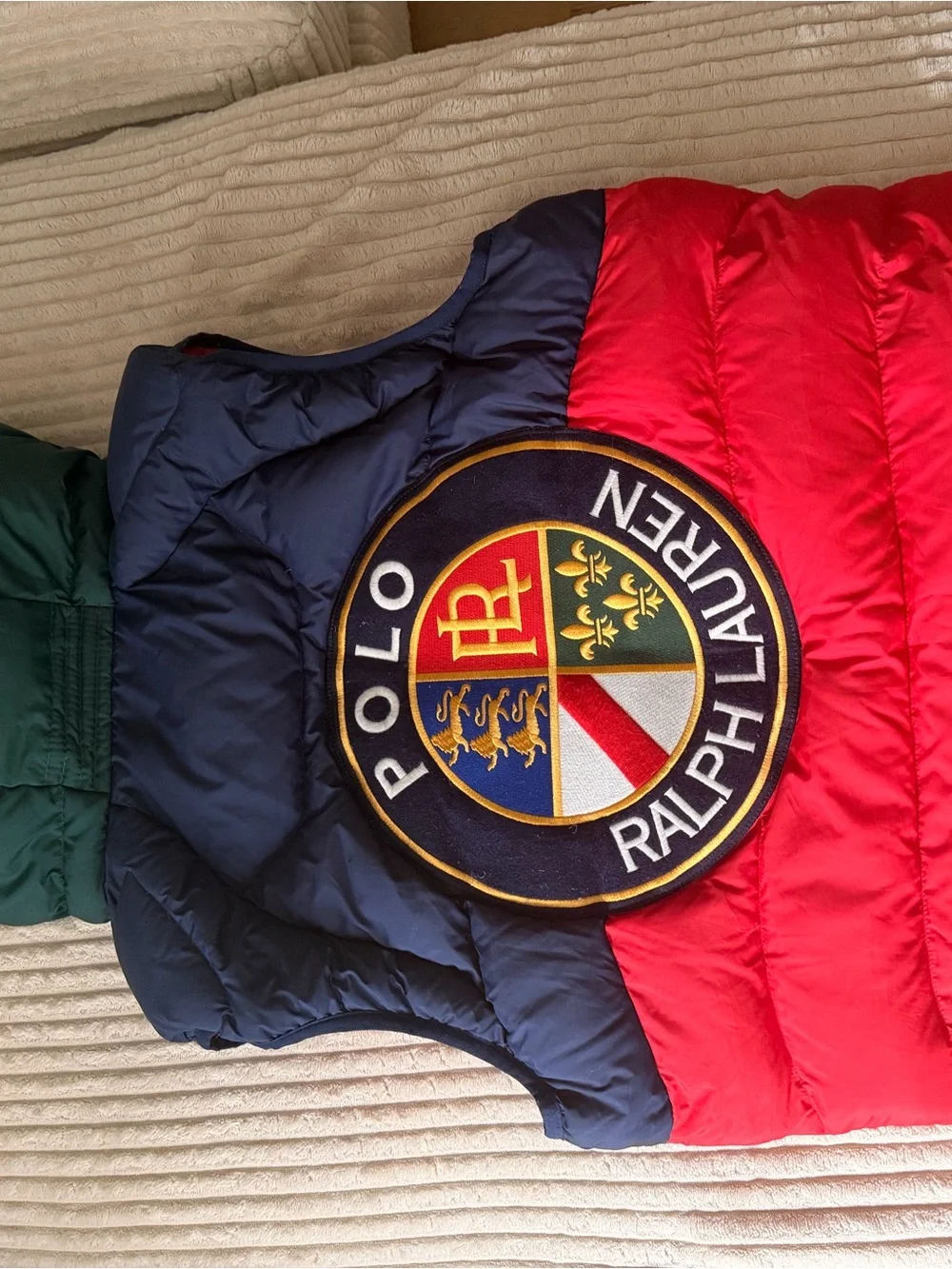 Polo Ralph Lauren colorblock puffer